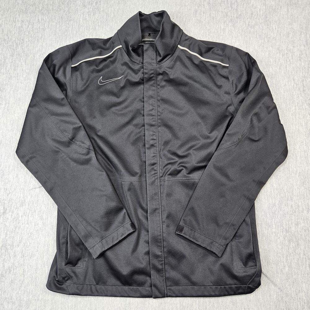 Nike Jacket Mens M Black Storm-FIT Golf Rain Coat Waterproof Windproof Full Zip